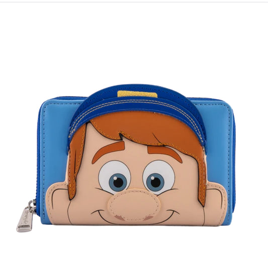 Loungefly Disney Wreck-It Ralph Fix-It Felix Cosplay Zip Around Wallet.