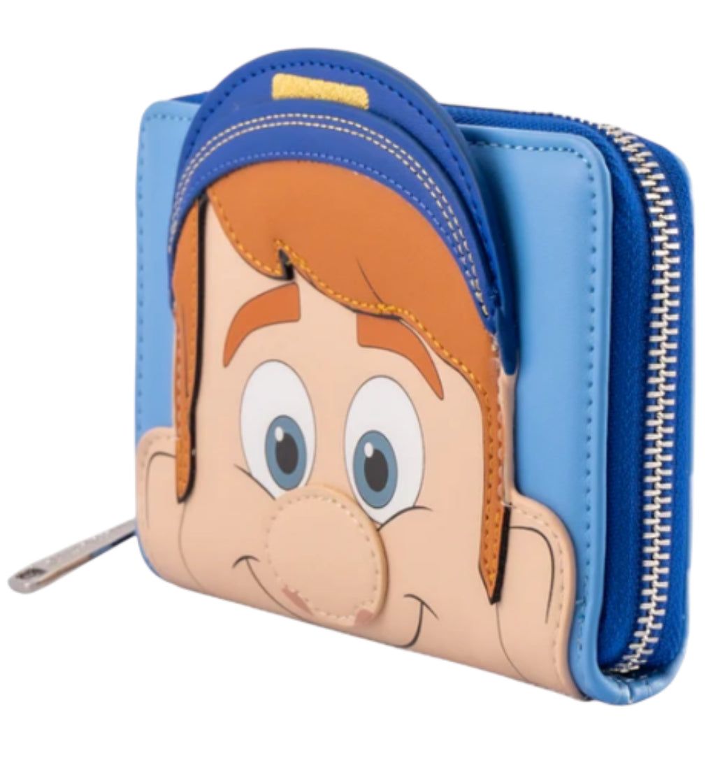 Loungefly Disney Wreck-It Ralph Fix-It Felix Cosplay Zip Around Wallet.