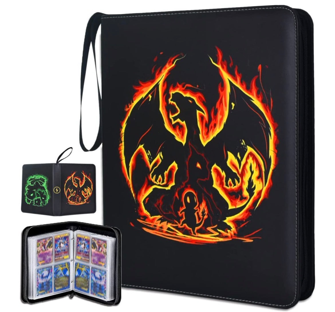 Pokémon Black faux leather trading card binder