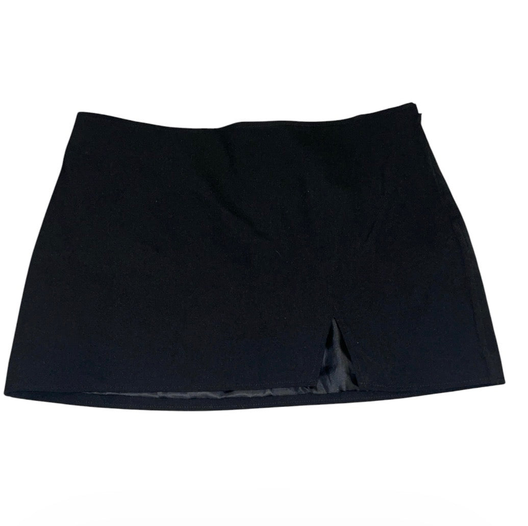 Olivaceous Back To Basics Black Micro Mini Skirt (Large)
