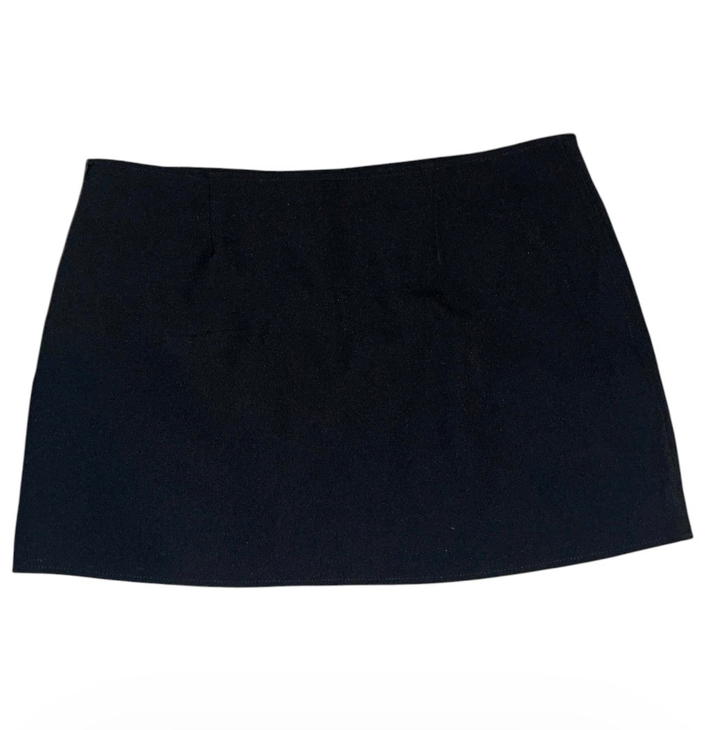 Olivaceous Back To Basics Black Micro Mini Skirt (Large)