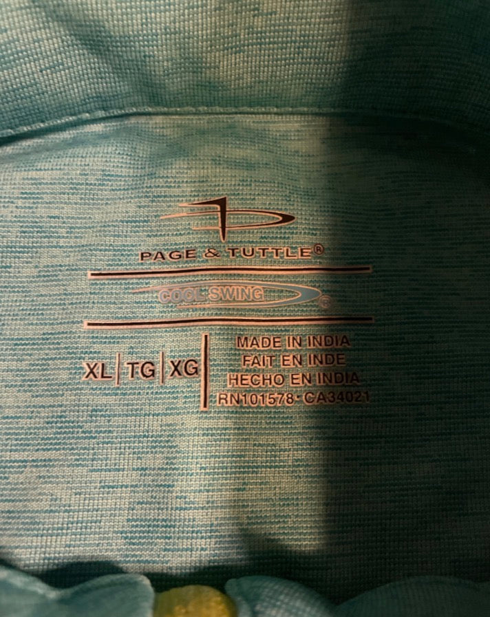 Page & Tuttle Cool Swing 1/4 Zip Pullover (XL)