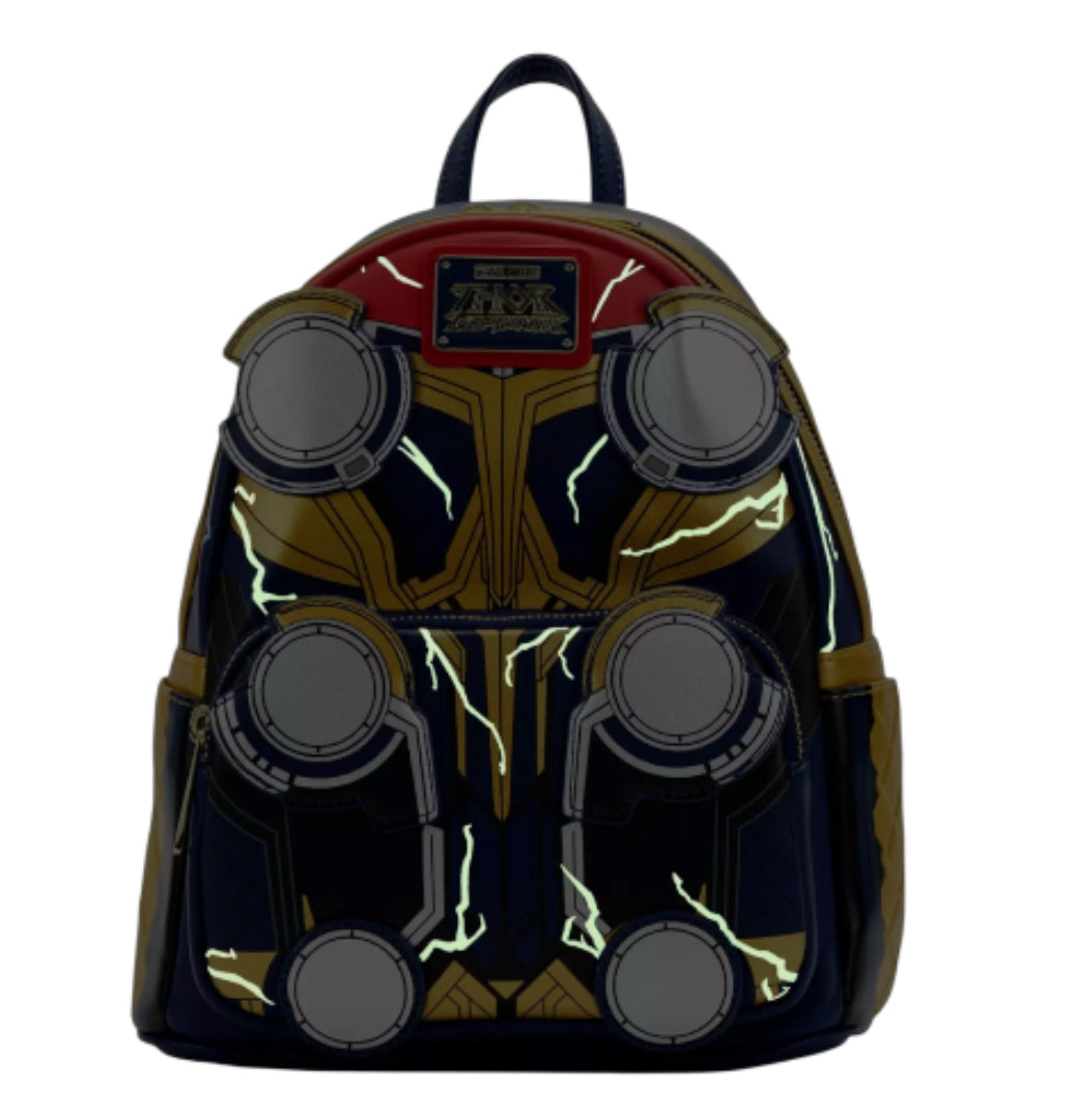 Loungefly Marvel The Infinity Saga Thanos Gauntlet Mini Backpack.