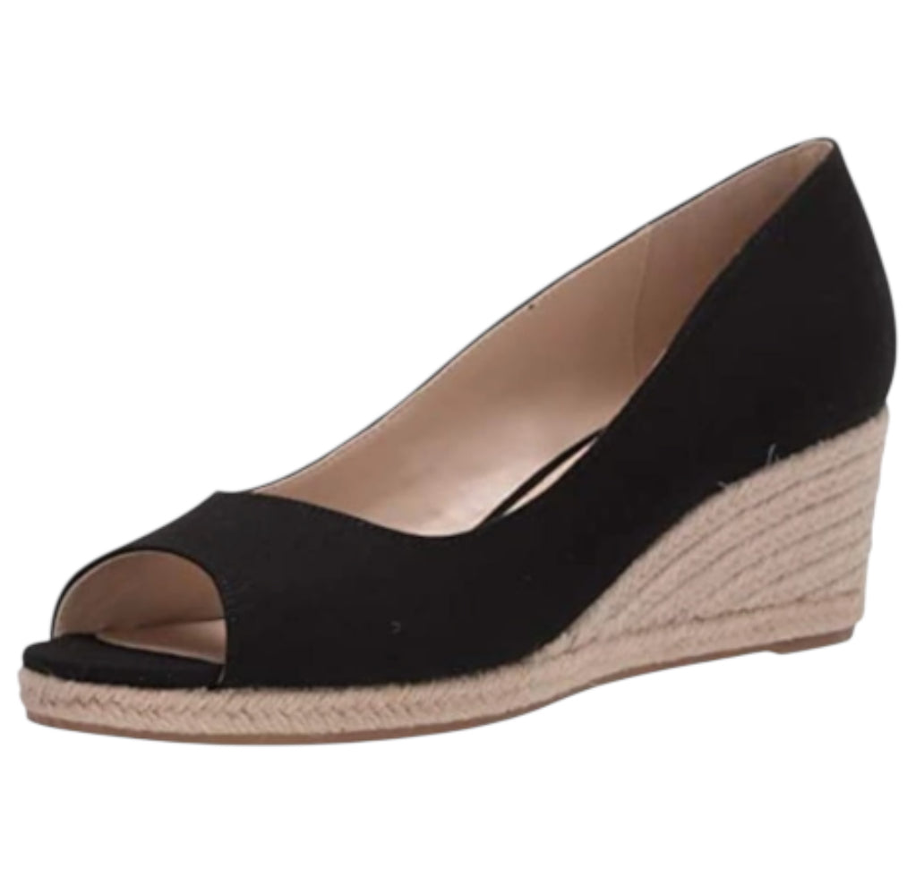 Bandolino Black Slip on Nuri 7 Wedges (7)