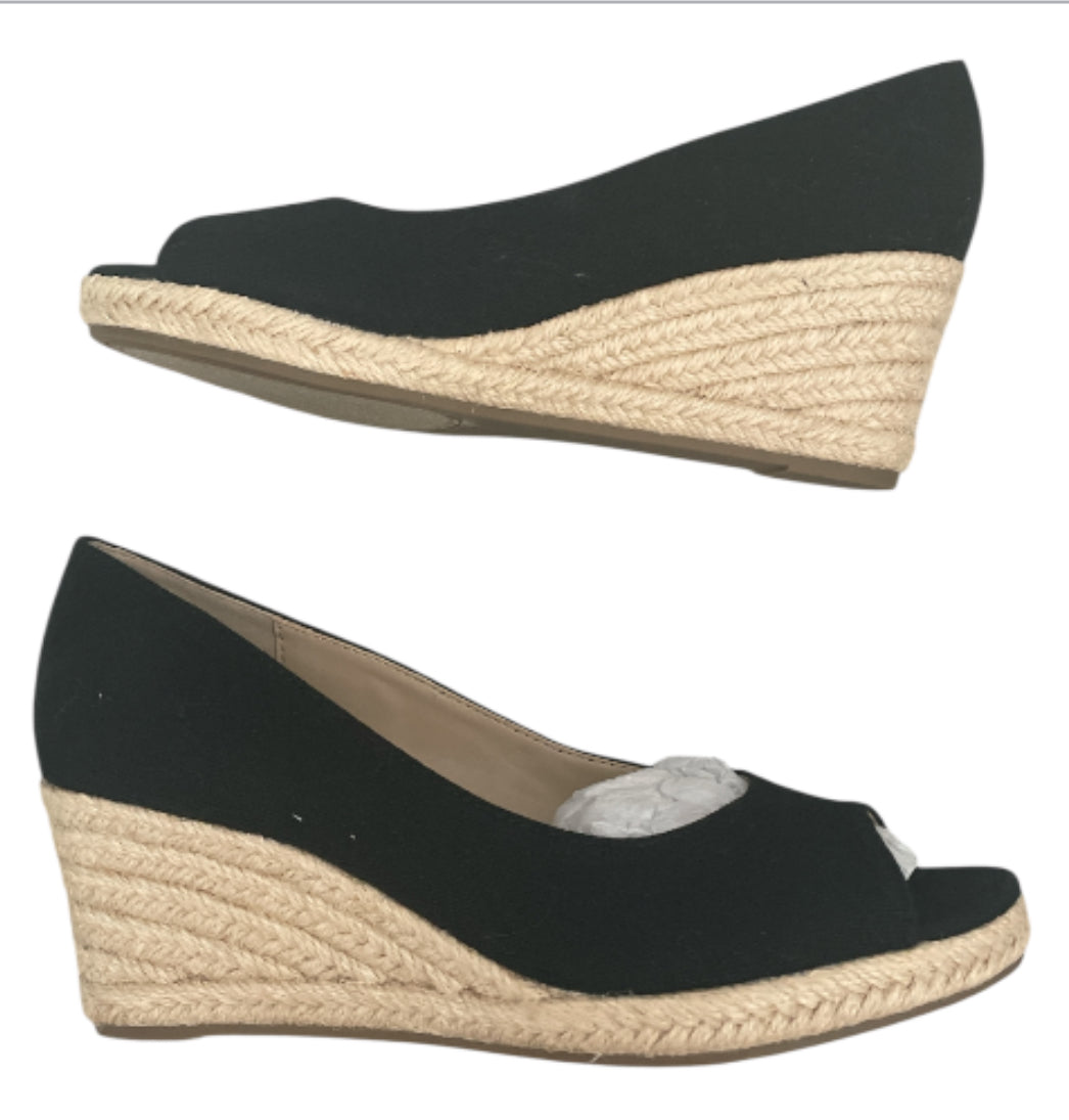 Bandolino Black Slip on Nuri 7 Wedges (7)
