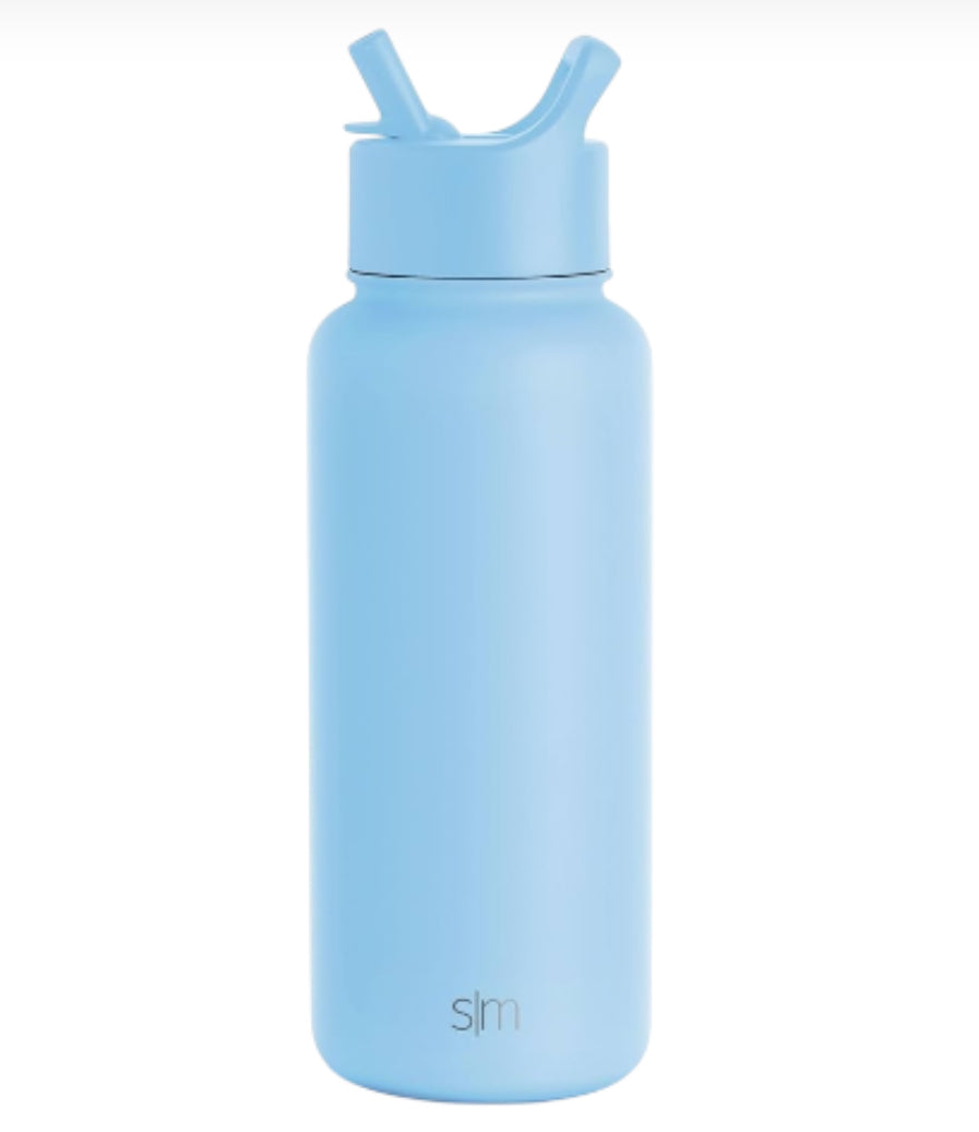 Simple Modern Water Bottle with Straw and Chug Lid