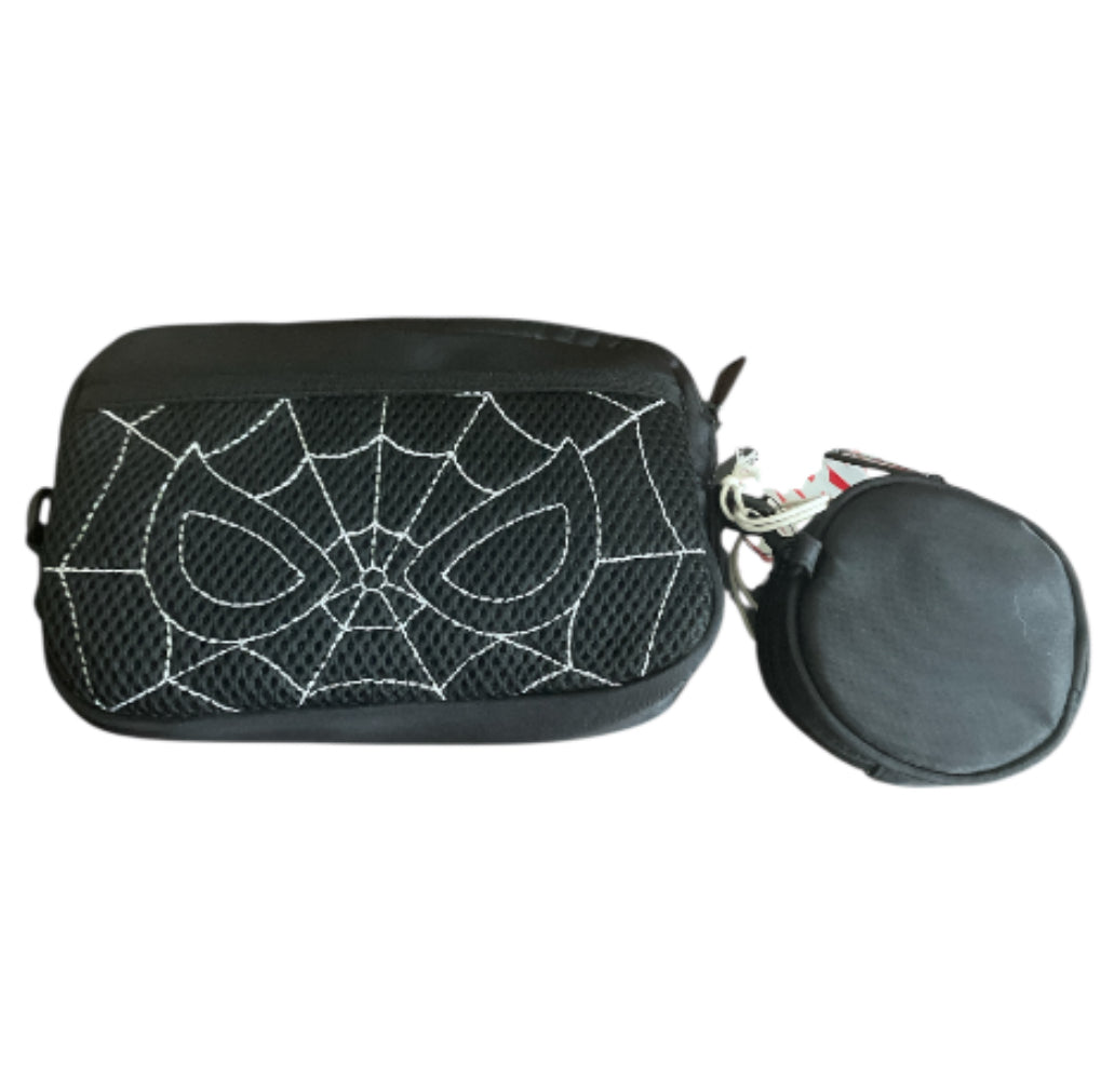 Loungefly Marvel Spider-Man Suit Sling Bag with a detachable coin bag