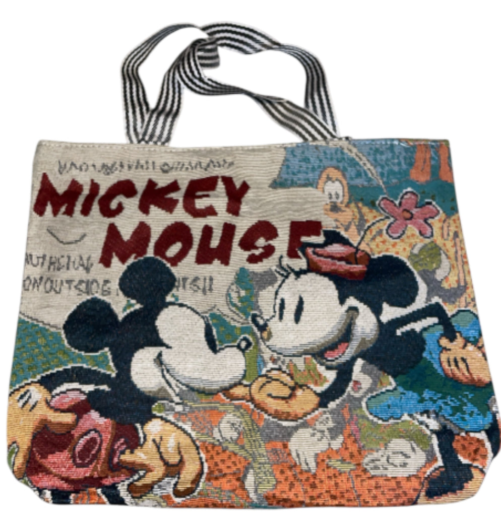 Disney Mickey Mouse & Minnie Tapestry Tote Bag