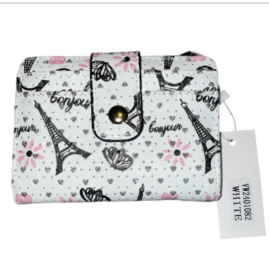Paris Themed Bonjour Bi-Fold Wallet