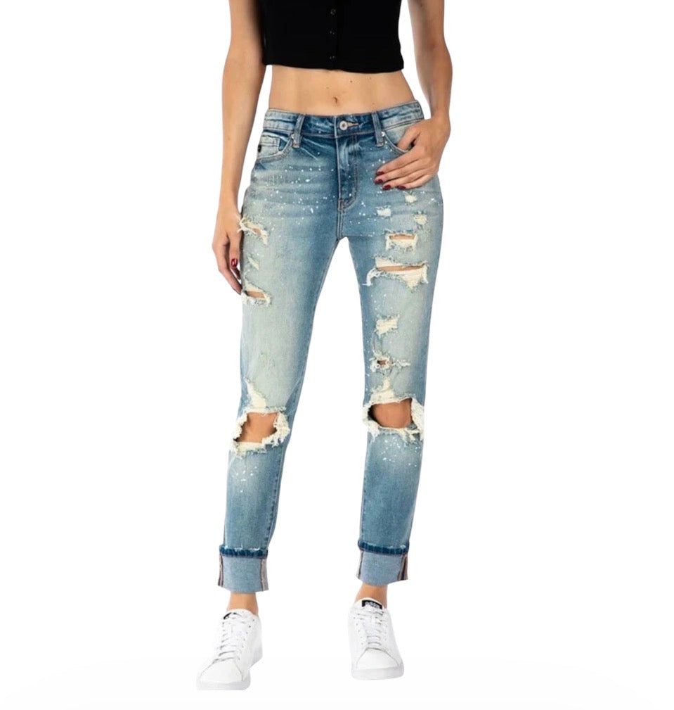 KanCan Distressed Paint Splatter Jeans (11)