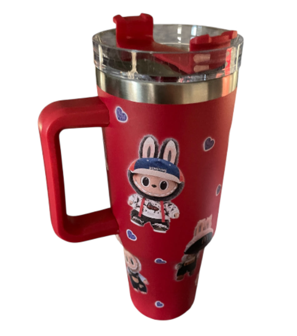 Labubu Limited-Edition Red Tumbler.