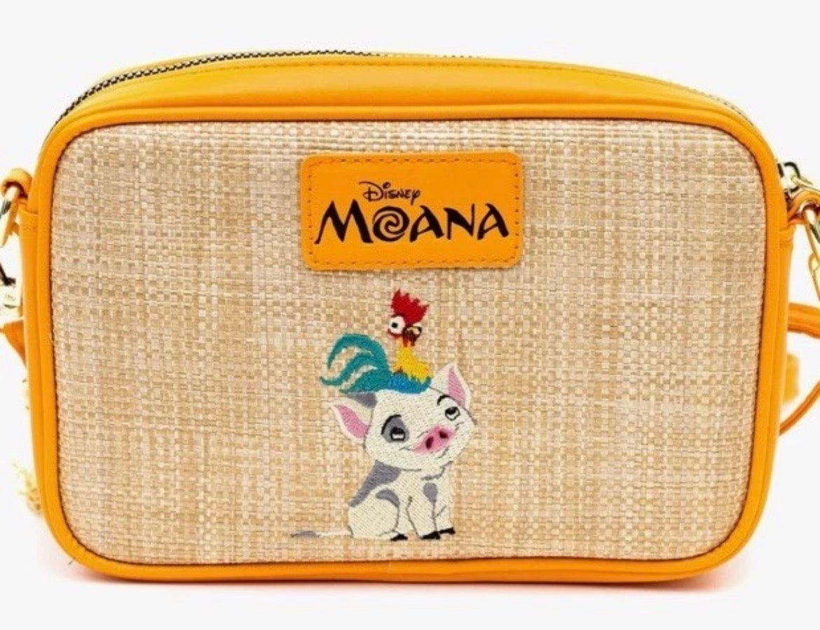 Disney Moana Embroidered Skirt Pattern Crossbody Bag
