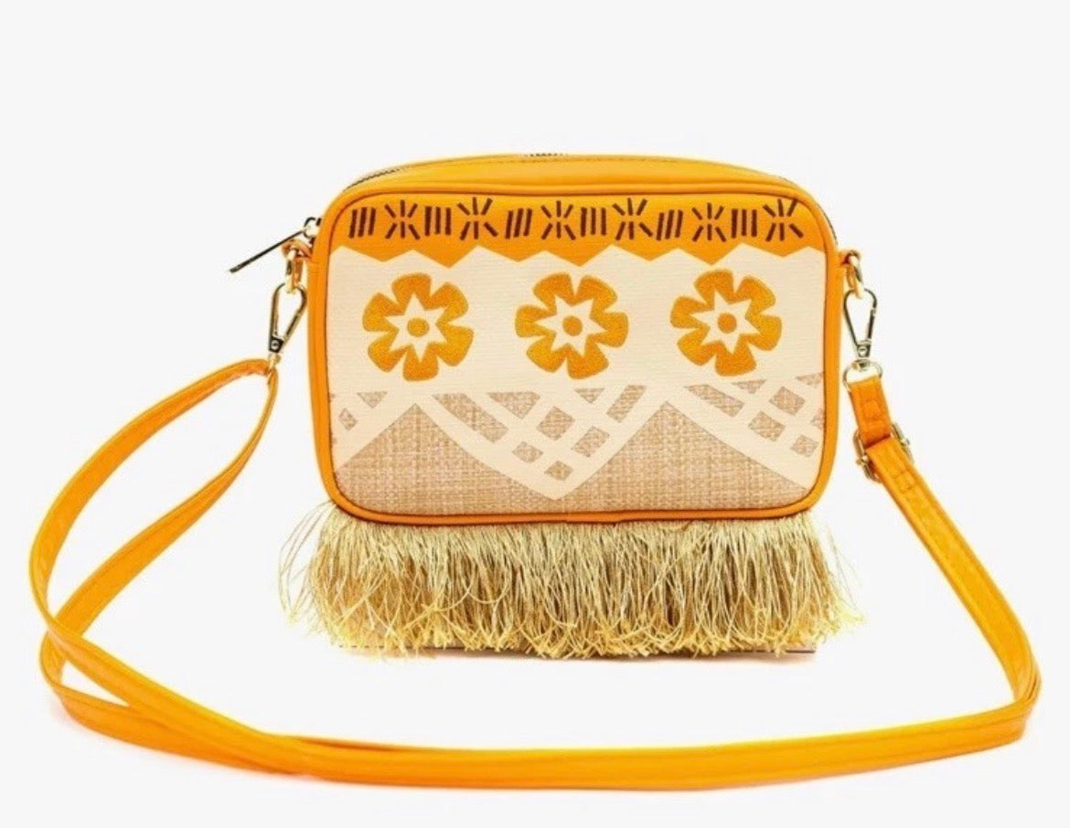 Disney Moana Embroidered Skirt Pattern Crossbody Bag