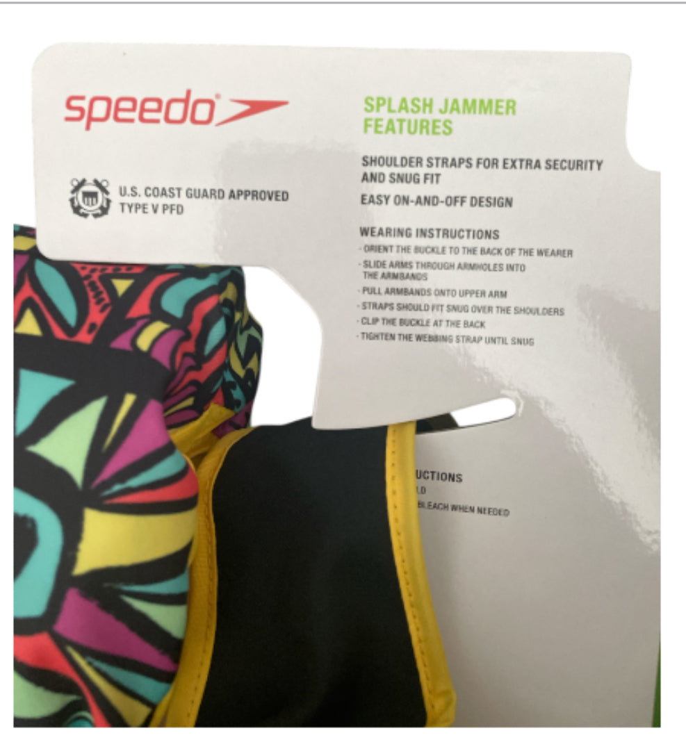 Speedo Splash Jammer life jacket or personal flotation device (PFD) for children