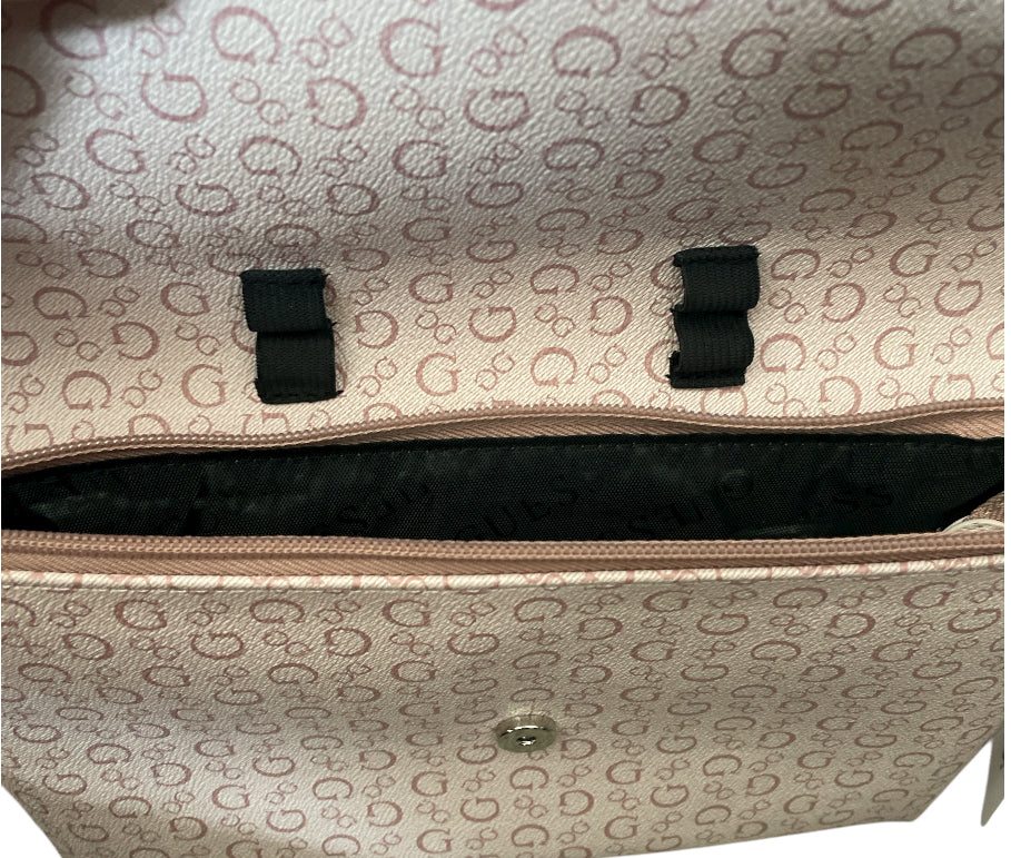 Guess Light Rose Junction Travel Makeup Bag