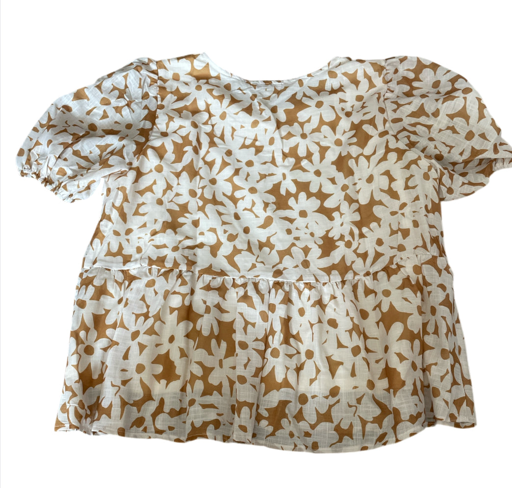 Polygram Daisy Days Peplum Blouse (2x)