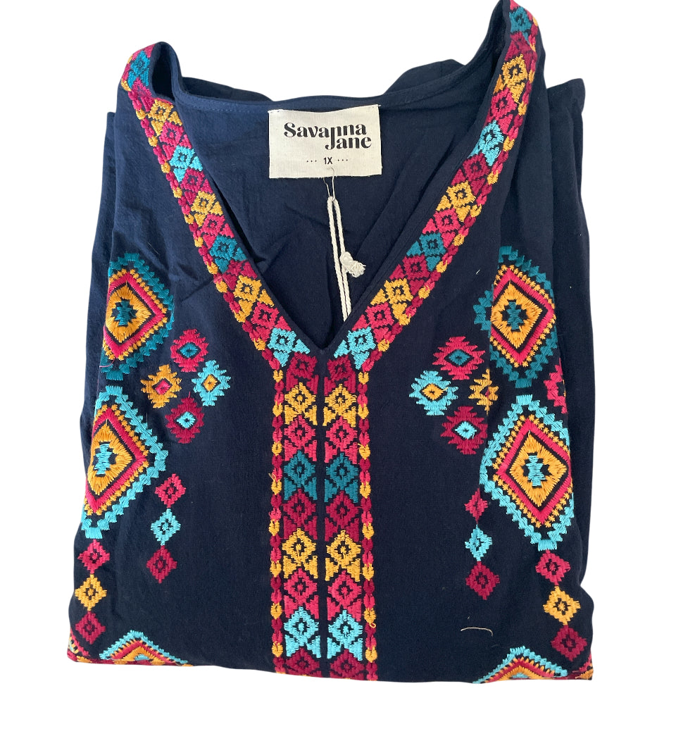 Savanna Jane Embellished Aztec Embroidery (1x)