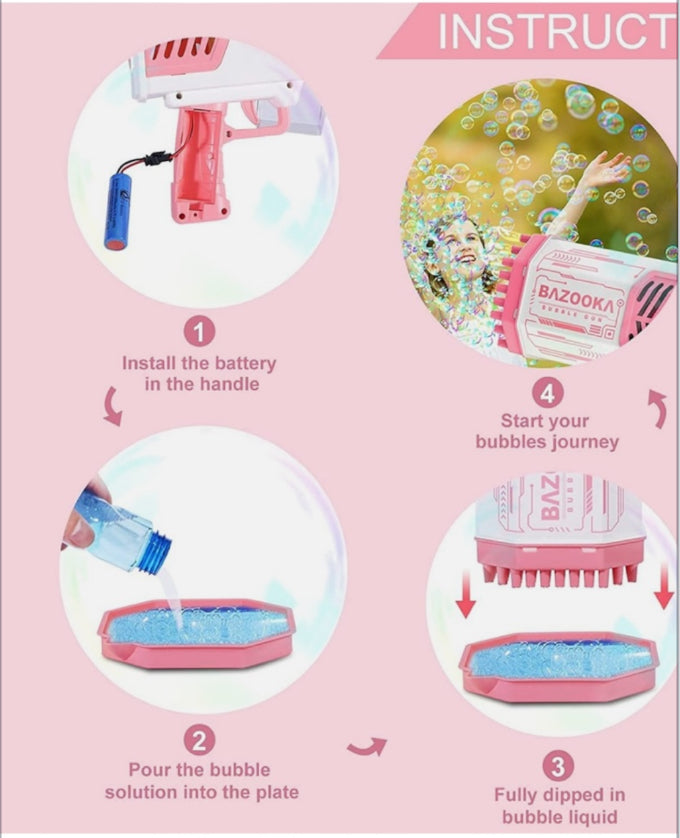 Bazooka Rocket Bubble Gun toy