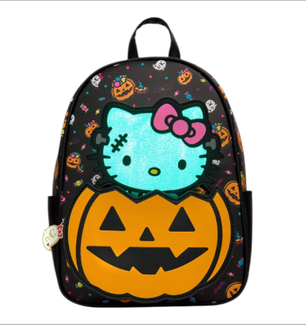 Hello Kitty Zombie Pumpkin Glow-In-The-Dark Mini Backpack
