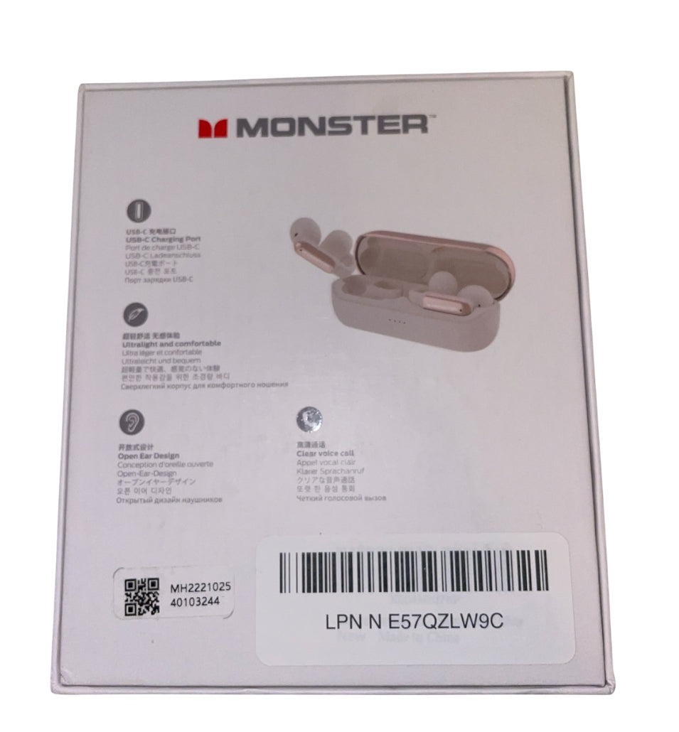 Monster Open Ear AC601 Air Conduction Bluetooth Headphones.