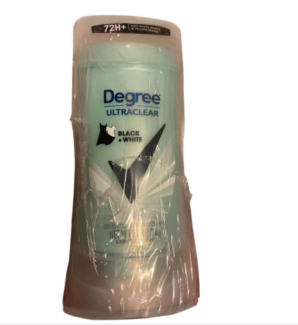 Degree UltraClear Black + White Antiperspirant Deodorant.