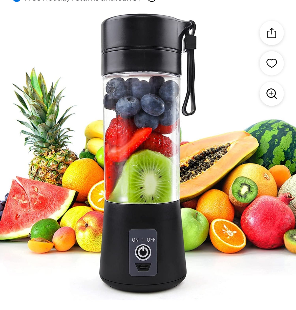 Portable Blender Cup,Electric USB Juicer Blender