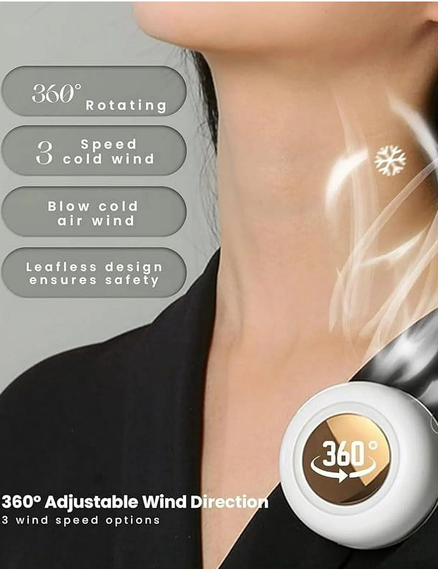 Portable Whirlwind Bladeless Fan Clip-On Fan