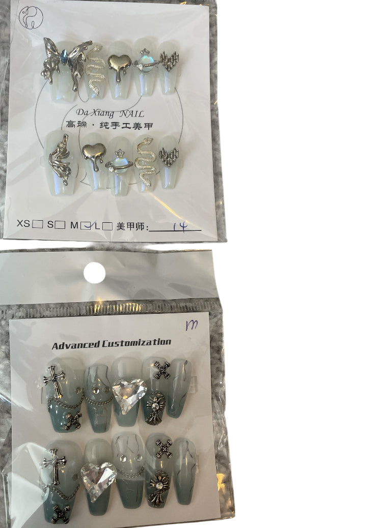 Decorative Press on Nails 6 packs Assorted