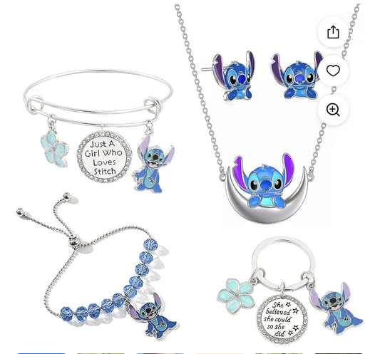 Ohana Family Lilo & Stitch Jewelry Set, 5 Pieces
