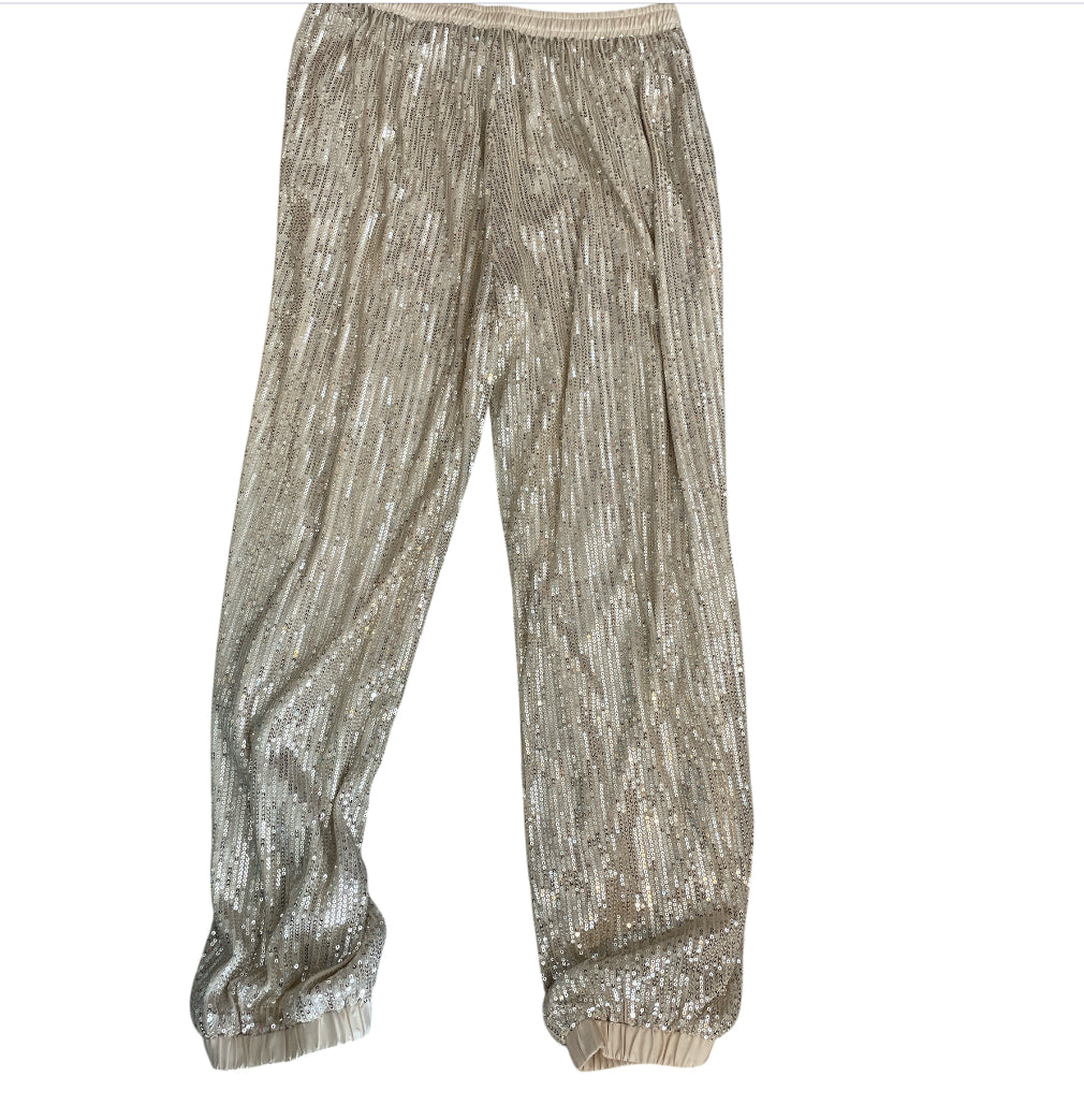 Main Strip Champagne, Sequin Joggers (1x)