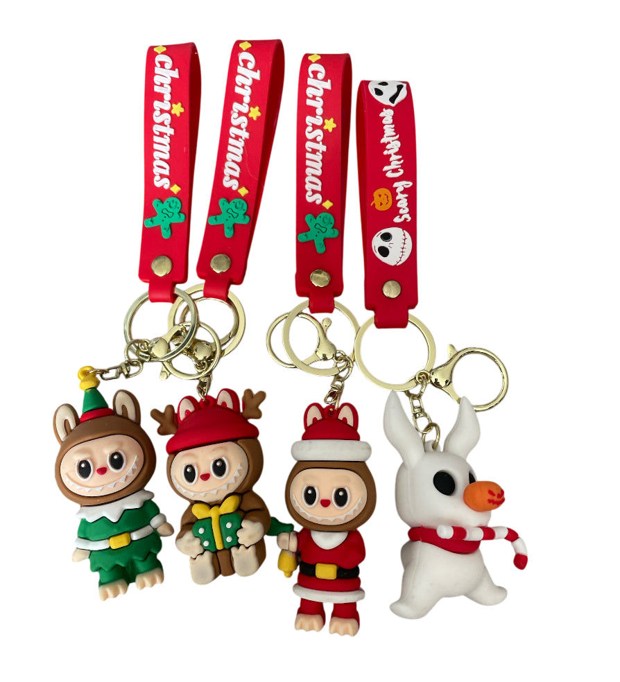 Labubu Keychain Wristlet plus NBC Keychain