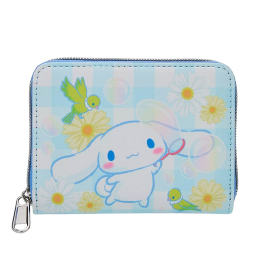 Loungefly Cinnamoroll Daisy Gingham Mini Wallet.