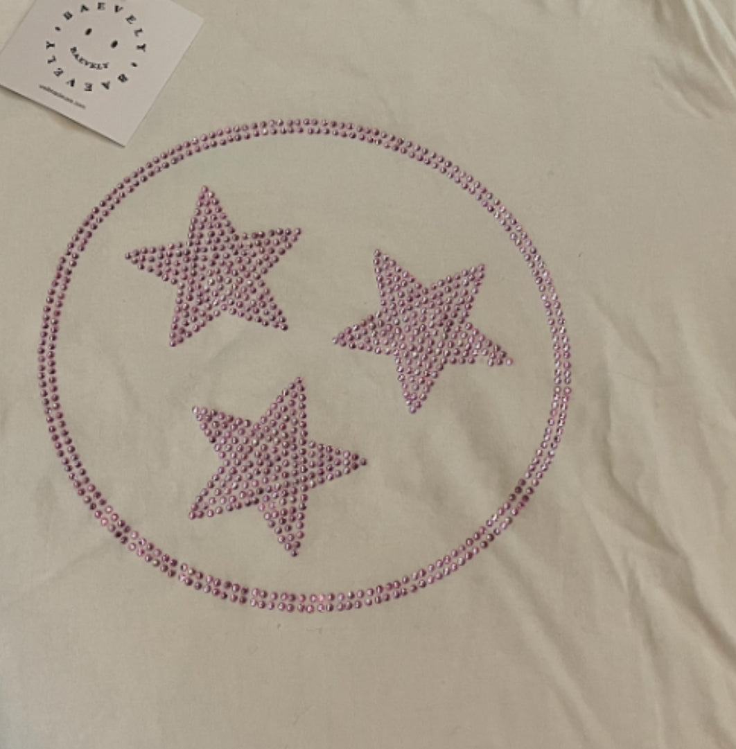 Baevely RHINESTONE TRI-STAR Tee (1x)