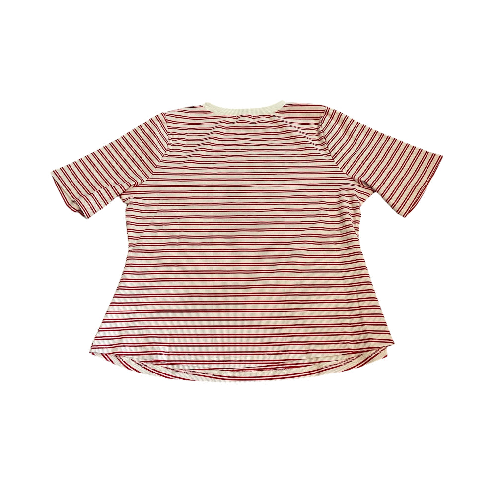 Polagram Stripe Red + Beige Top (1x)