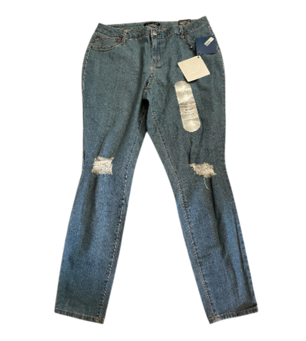 AG Denim Distressed Skinny Jeans(16w)
