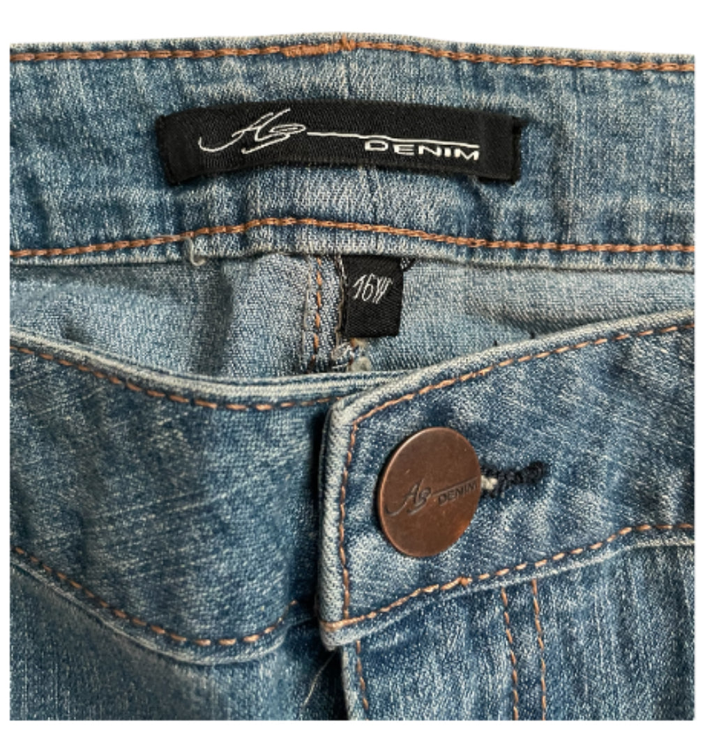 AG Denim Distressed Skinny Jeans(16w)