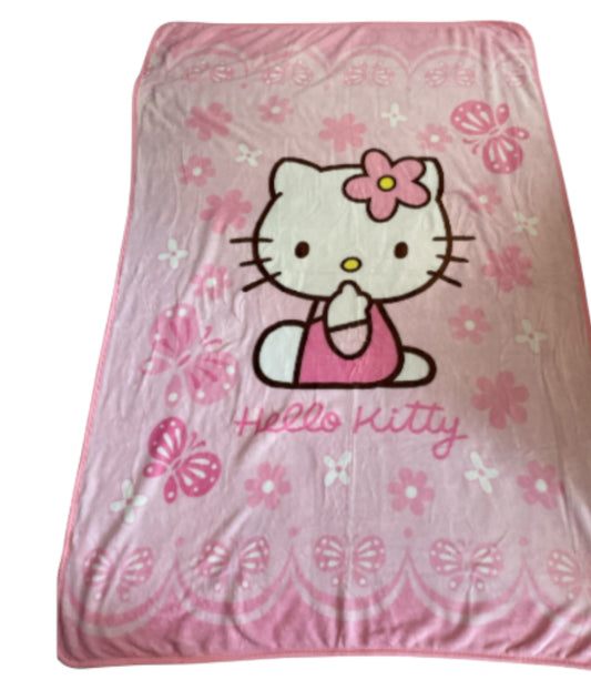 Hello Kitty Flannel Throw Blanket