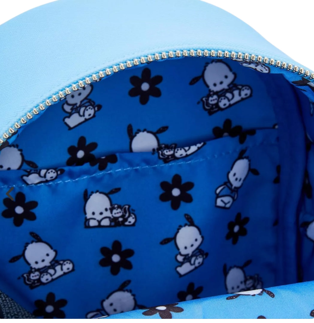 Loungefly Sanrio Pochacco Monochrome Cosplay Convertible Mini Backpack