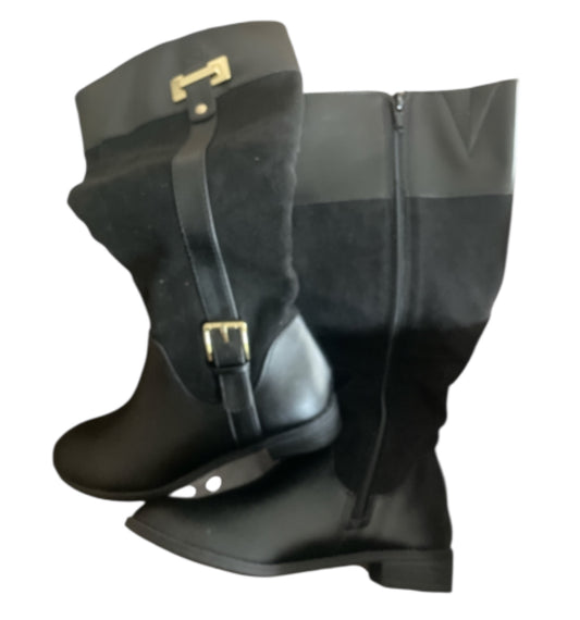 Karen Scott Deliee 2 Belted Knee High Riding Boots Black (5)