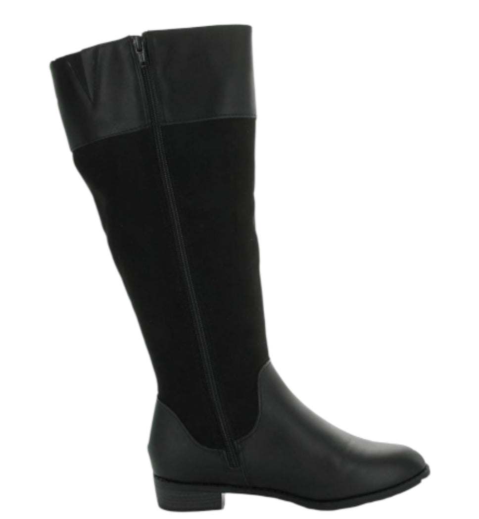 Karen Scott Deliee 2 Belted Knee High Riding Boots Black (5)