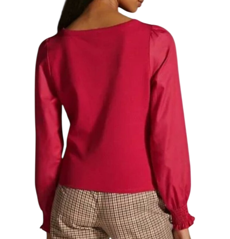 Anthropologie Structured Fitted Blouse (XL)
