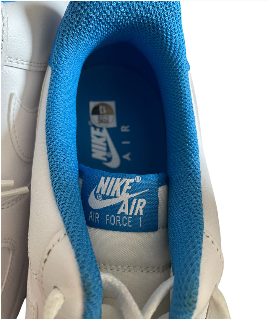 Nike Air Force 1 '07 in a White and Light Photo Blue colorway