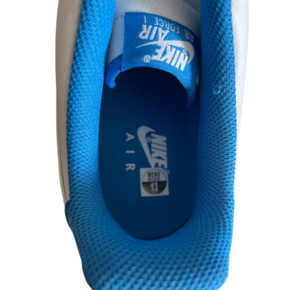 Nike Air Force 1 '07 in a White and Light Photo Blue colorway