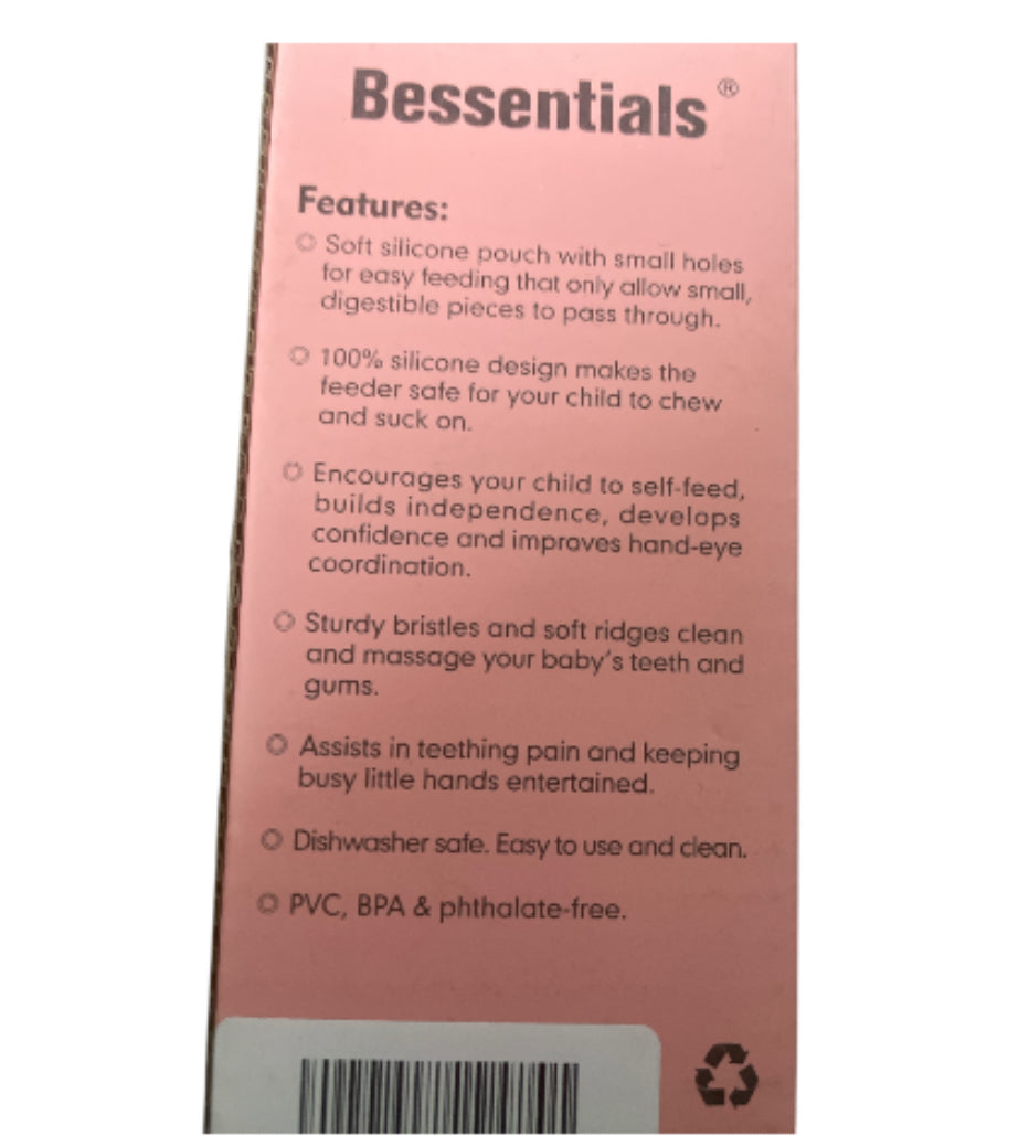Bessentials Silicone Fresh Food Feeder and Teethers Combo