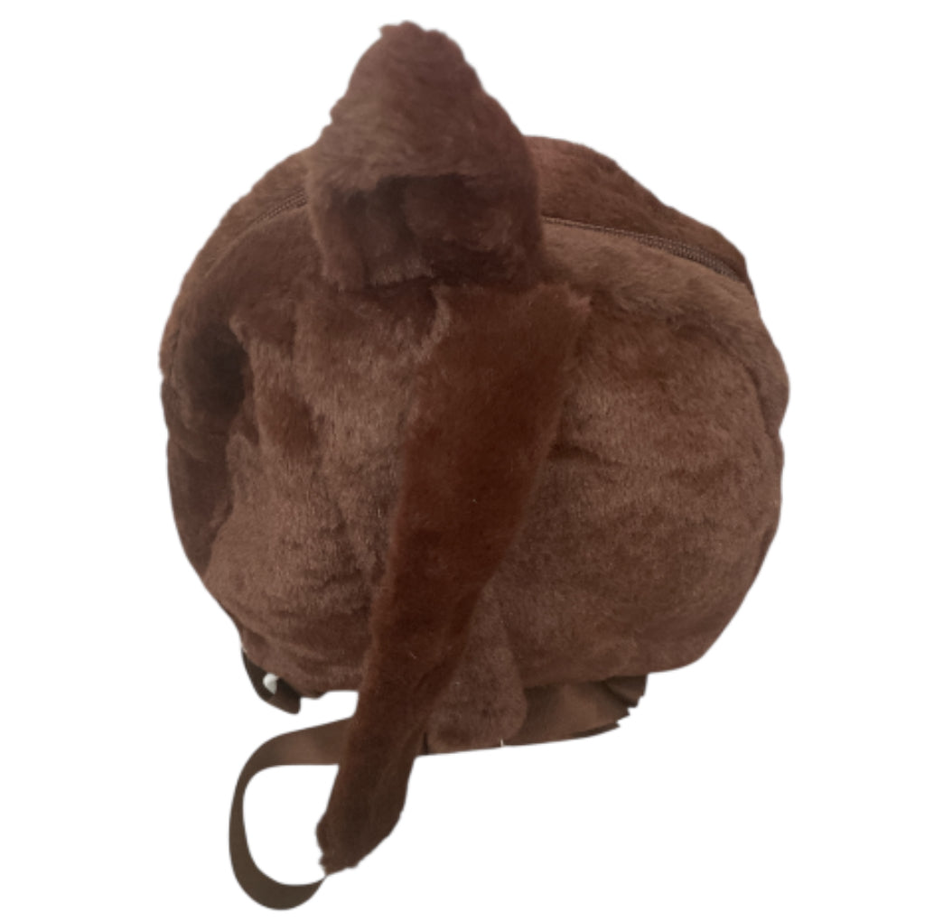 Little Monster Labubu Brown Plush Backpack + Accessories