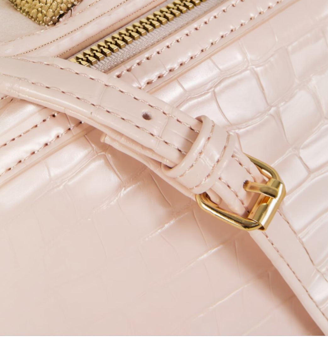 Primark Textured Light Pink Crossbody Bag