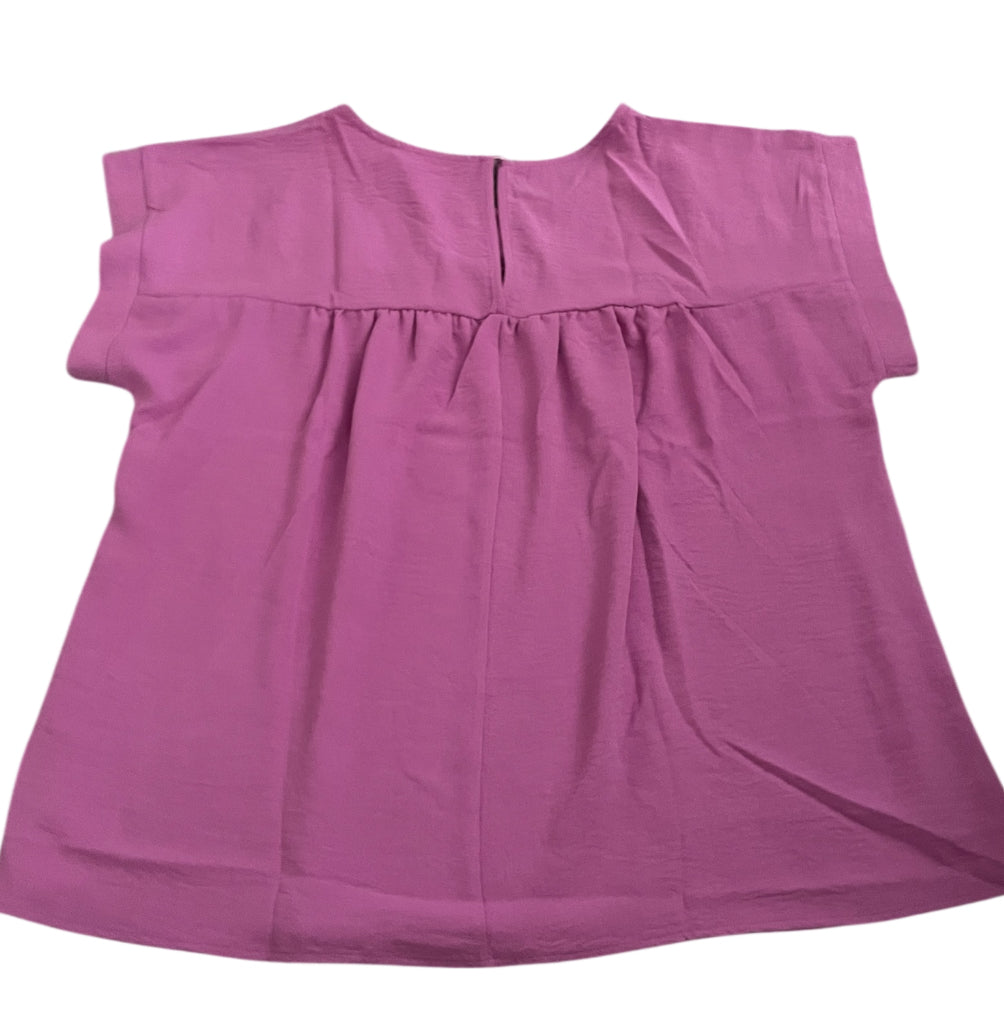 Andre by Unit Crinkle Knit Babydoll Top (2x)