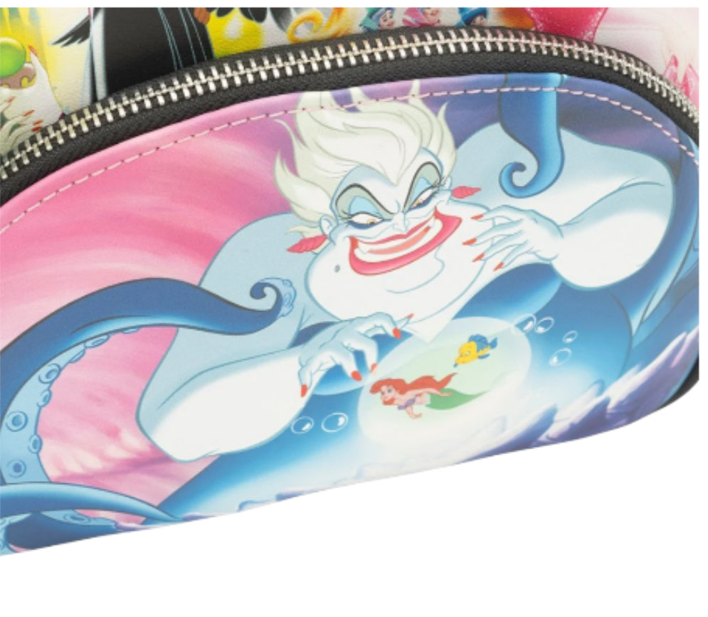 Loungefly Disney Princesses vs Villains Triple Pocket Mini Backpack