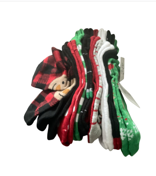 Capelli New York Festive Friends 10 Pack No Show Socks