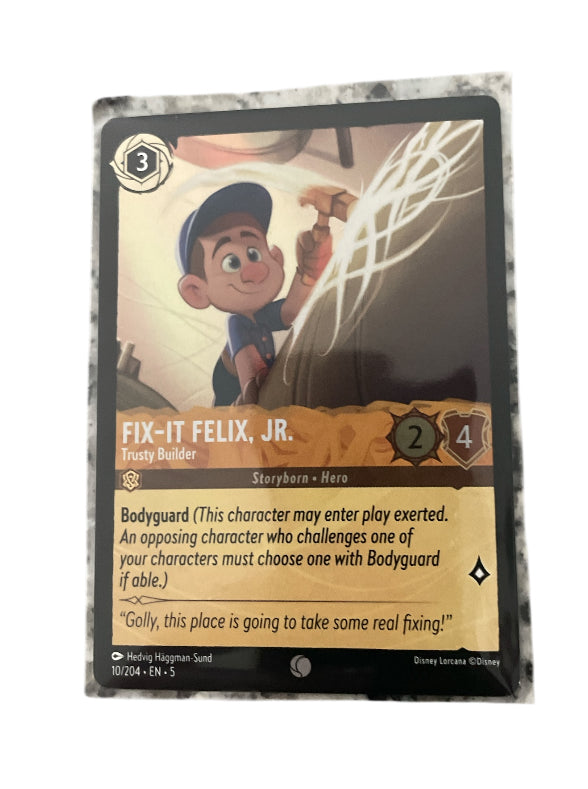 Disney Lorcana Wreck it Ralph Trading Cards + 1 Foil Card